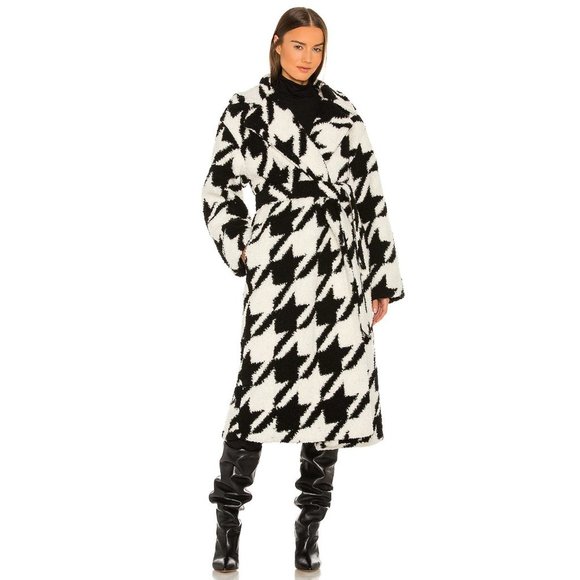 EAVES Jackets & Blazers - EAVES Arlo Coat in Black Houndstooth